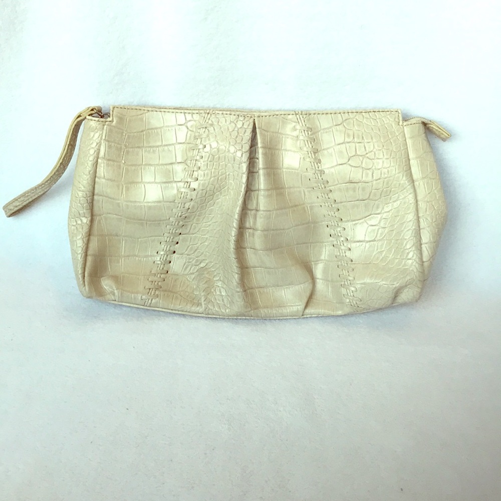 Apt 9 cream colored clutch